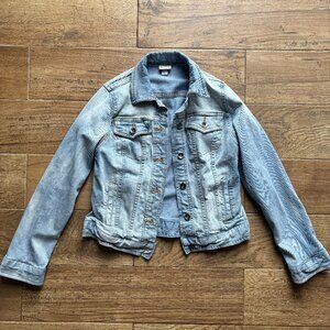 Womens Classic Lightwash Denim Jean Jacket Size XS Merona